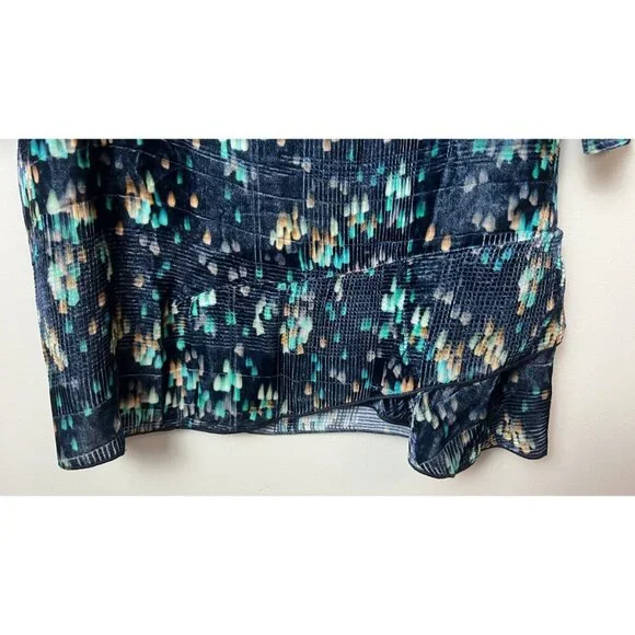 VANESSA BRUNO SILK BLEND FLORAL SEQUIN SHIFT DRESS 40 -6/8 - Picture 2 of 8